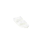 White Plastic Flat Sandals
