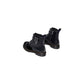 Black Leather Lace-Up Boots