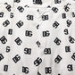 White Logo Skinny Leg Dress Men Trouser Pants