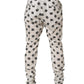 White Logo Skinny Leg Dress Men Trouser Pants