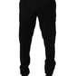 Black Wool Skinny Leg Dress Trouser Pants