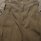 Brown Mid Waist Straight Cargo Trouser Pants