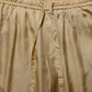Yellow Straight Silk Mid Waist Chino Trouser Pants
