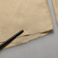 Yellow Straight Silk Mid Waist Chino Trouser Pants