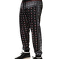 Black Bandana Crown Jogger Men Trouser Pants