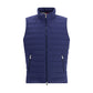 Blue Polyester Sleeveless Jacket