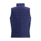 Blue Polyester Sleeveless Jacket
