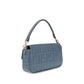 Blue Raffia Shoulder Bag