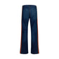 Blue Cotton Flared Jeans