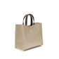 Beige Calf Leather Bos Taurus Shoulder Bag