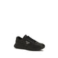 Black Polyester Athletic Sneakers