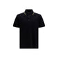 Black Cotton Polo Shirt