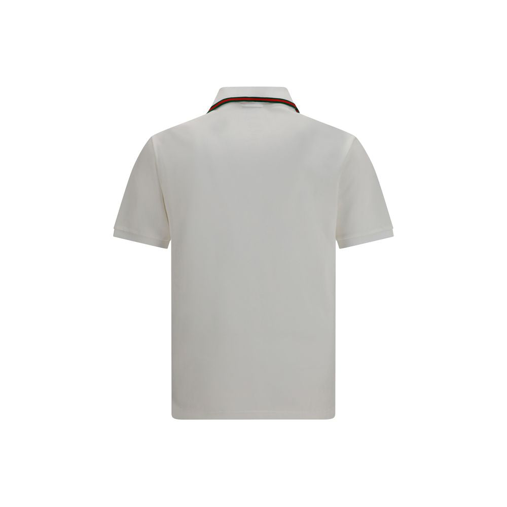 White Cotton Polo Shirt