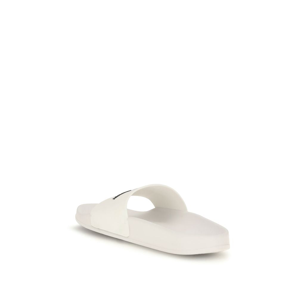 White Rubber Sandals