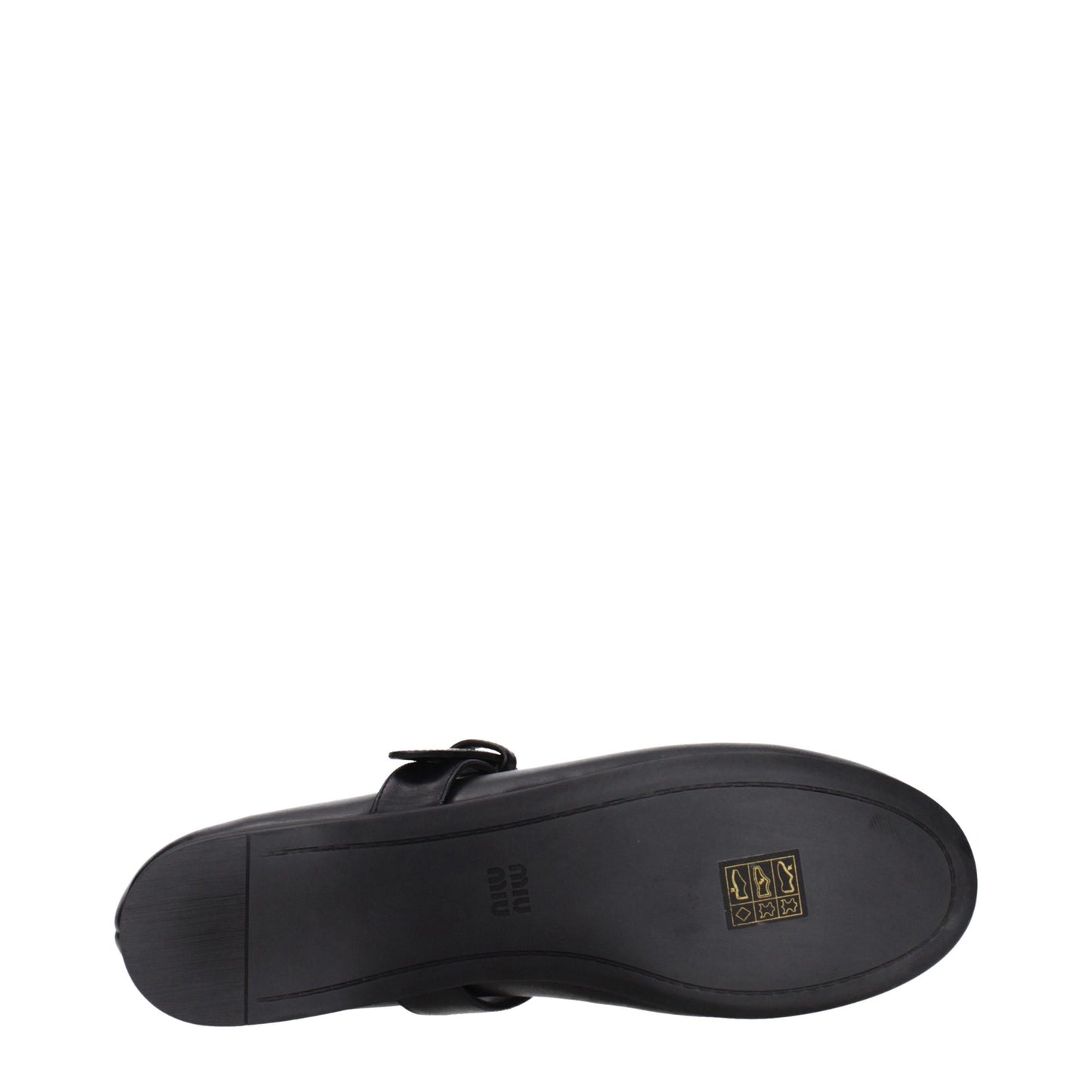 Black Leather Ballet Flats