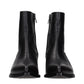 Black Leather Ankle Boots
