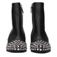 Black Leather Ankle Boots