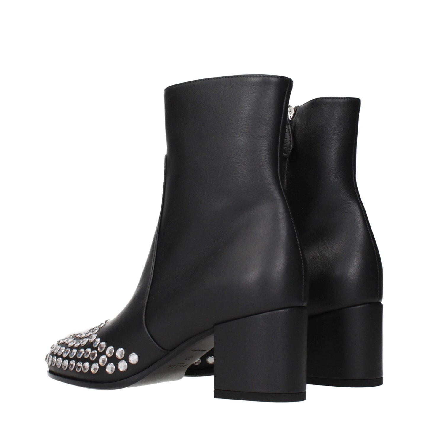 Black Leather Ankle Boots