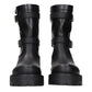 Black Leather Ankle Boots
