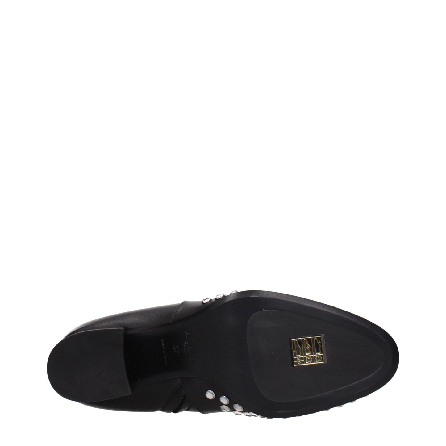 Black Leather Ankle Boots