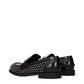 Black Leather Slip-On Loafers