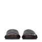 Black Leather Slippers