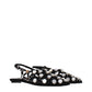 Black Leather Ballet Flats