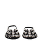 Black Leather Ballet Flats