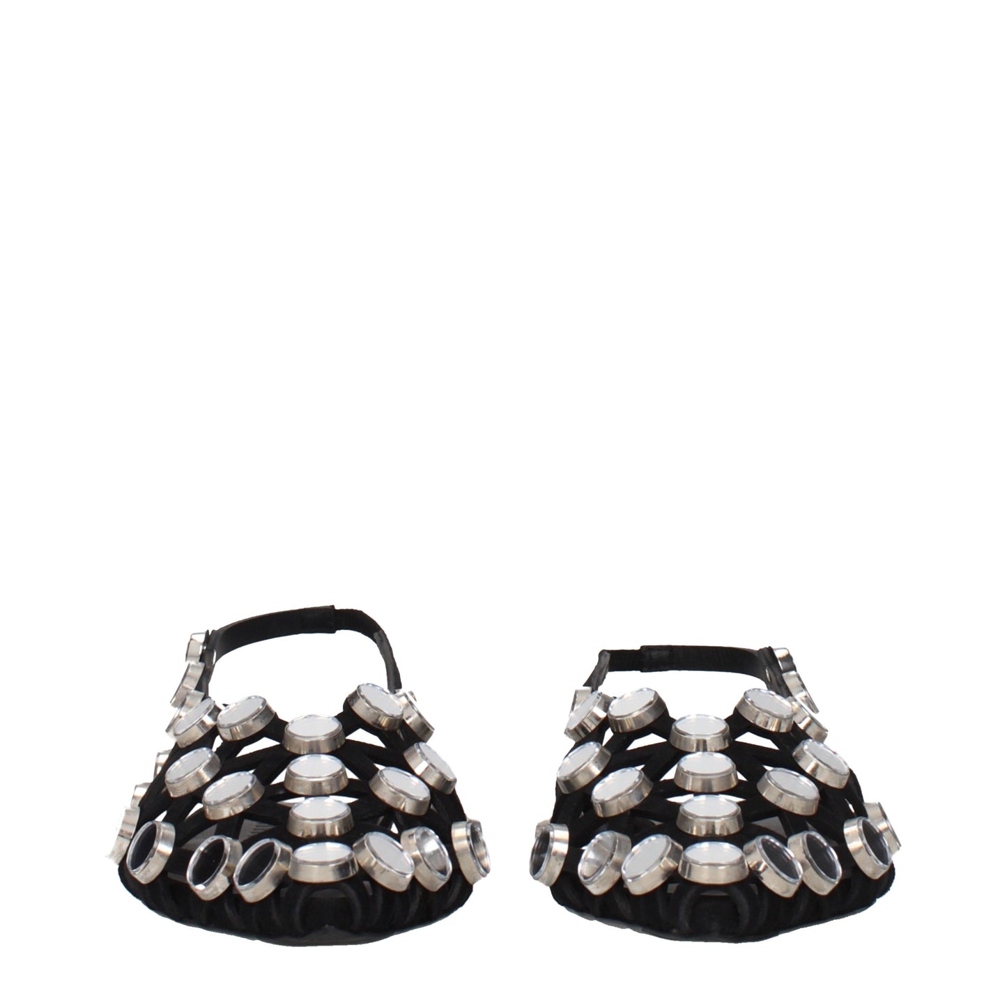 Black Leather Ballet Flats