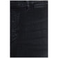 Black Cotton Flared Jeans