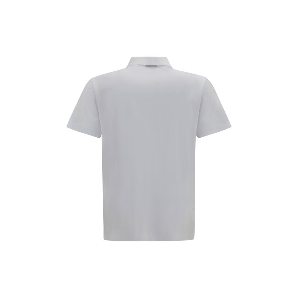White Cotton Polo Shirt