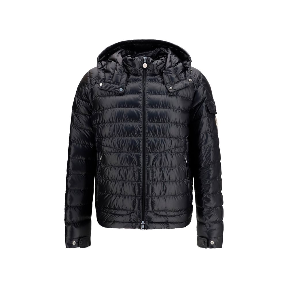 Black Polyamide Full-Length Jacket