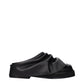 Black Leather Slippers