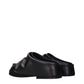 Black Leather Slippers