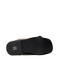Gray Leather Slippers
