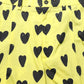 Yellow Cotton Heart Print Men Bermuda Shorts