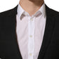 Black Wool Slim Fit Formal 2 Piece Men Suit