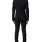 Black Wool Slim Fit Formal 3 Piece Men Suit