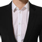 Black Wool Slim Fit Formal 2 Piece Men Suit