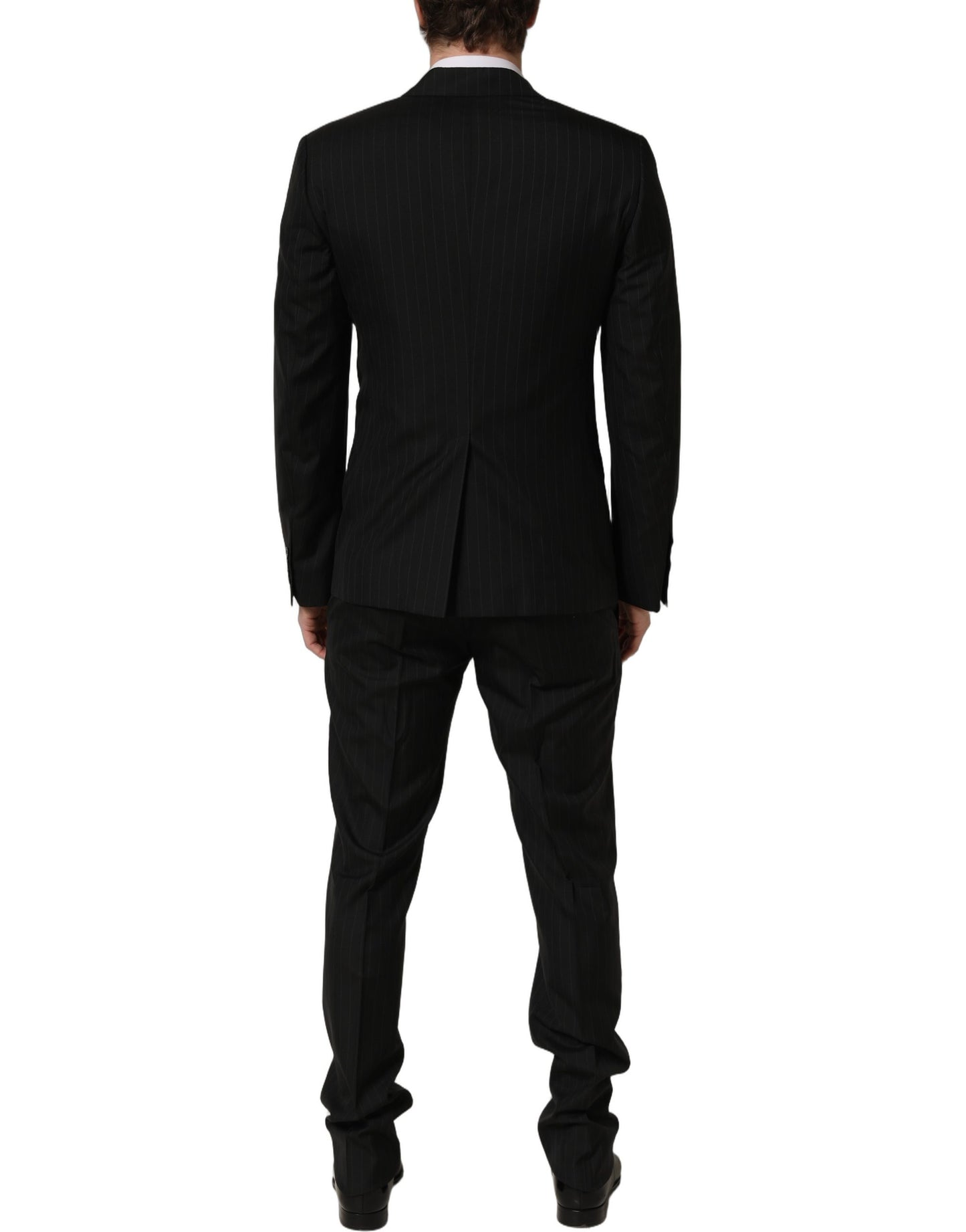 Black Stripes Slim Fit Formal 3 Piece Suit