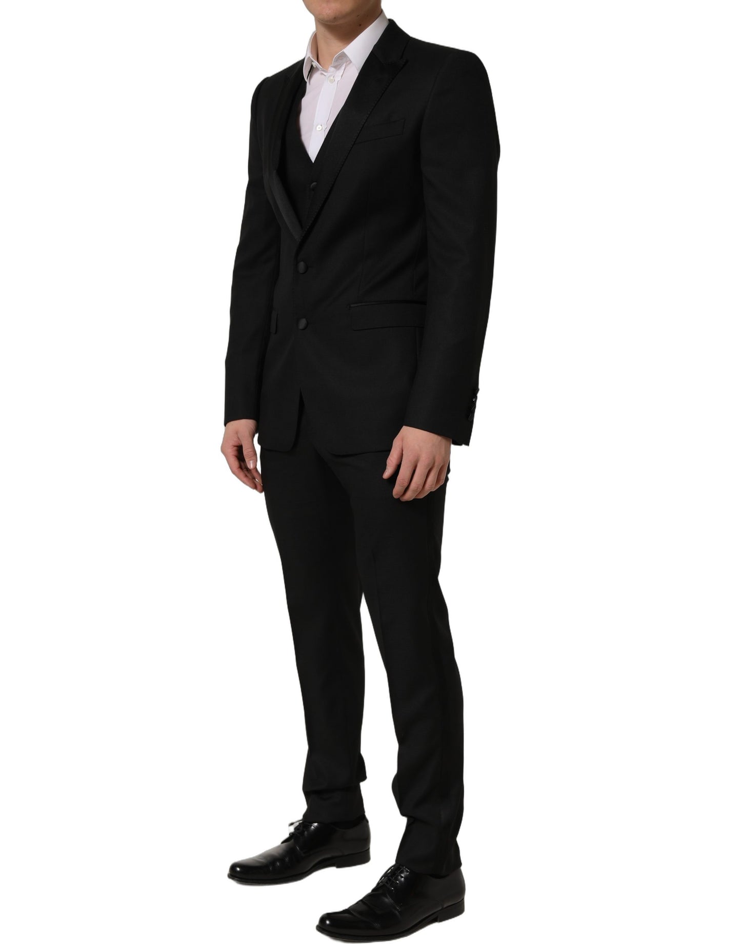 Black MARTINI Slim Fit Formal 3 Piece Suit