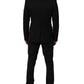 Black Wool Slim Fit Formal 3 Piece Men Suit