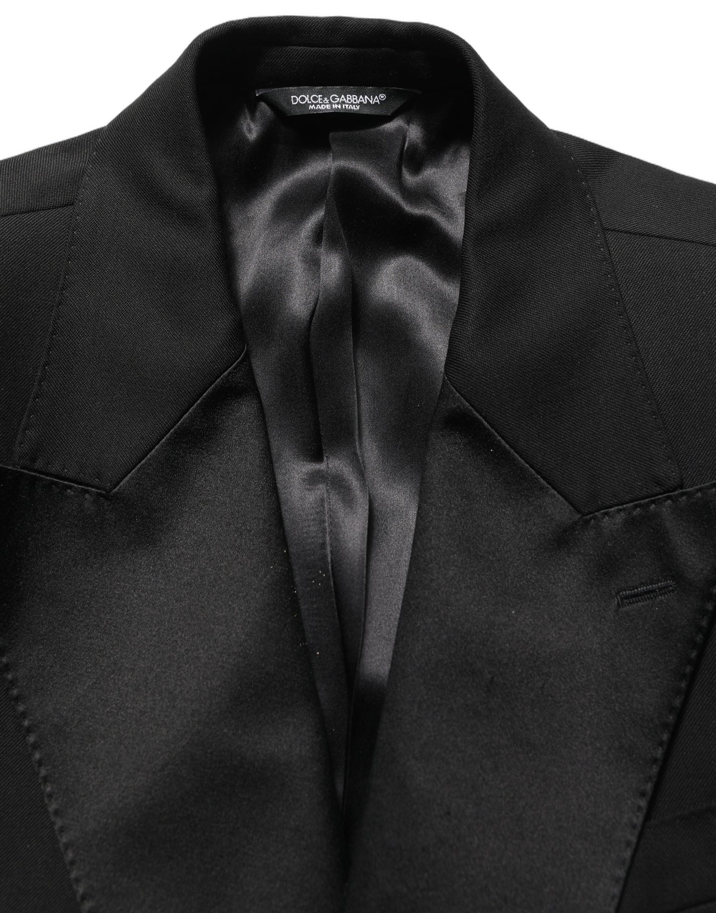 Black Wool Slim Fit Formal 3 Piece Men Suit