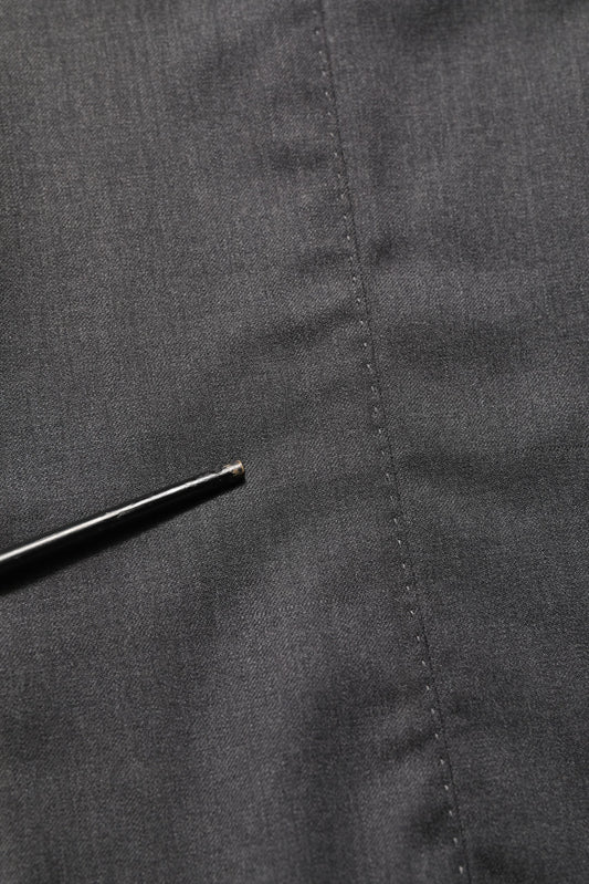 Gray Wool Slim Fit Formal 2 Piece Men Suit
