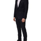 Black Wool Slim Fit Formal 2 Piece Men Suit