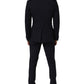 Black Wool Slim Fit Formal 2 Piece Men Suit