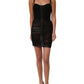 Black Bodycon Fitted Corset Style Mini Dress