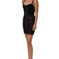 Black Bodycon Fitted Corset Style Mini Dress