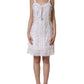 White Broderie Anglaise Cotton Mini Dress