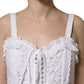 White Broderie Anglaise Cotton Mini Dress